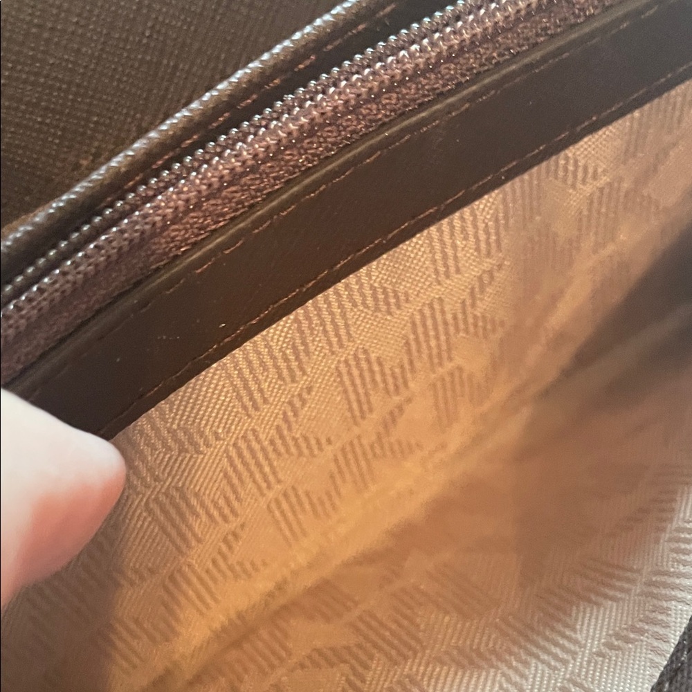 Michael Kors Tan and Beige:/Mocha Logo Wallet - Picture 9 of 14